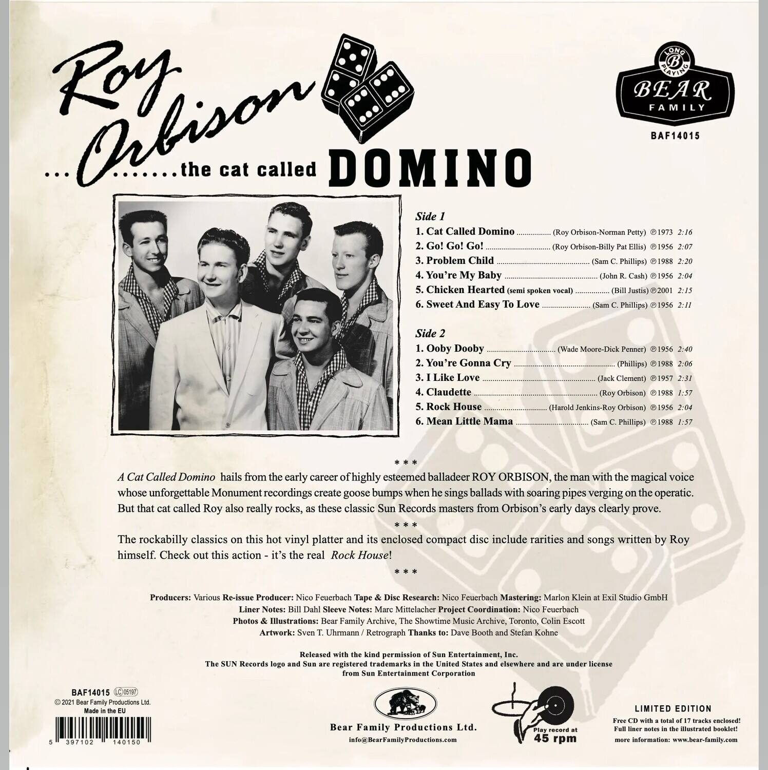 Roy Orbison The Cat Called Domino VINYL LP - Best Buy