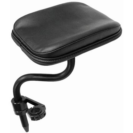 Front. Invacare - Wheelchair Amputee Support Pad Multi Axis Upholstered Black Comfort - Black.