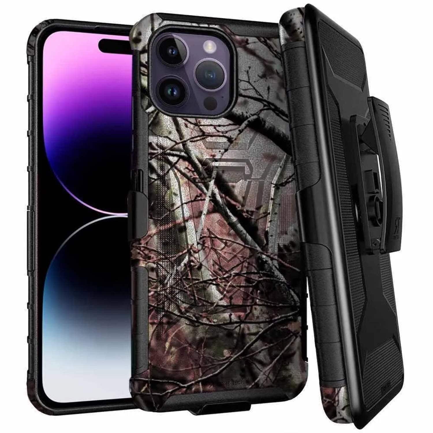 RomeTech - Rome Tech Dual Layer Holster for iPhone 14 Pro Max - Camo Tree