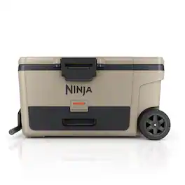 Ninja - FrostVault 65-qt. Wheeled Cooler with Cold Dry Zone - Birch Beige