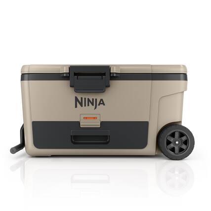 Front. Ninja - FrostVault 65-qt. Wheeled Cooler with Cold Dry Zone, Birch Beige - Birch Beige.