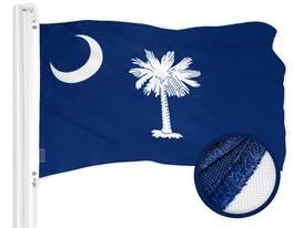 G128 - South Carolina State Flag — Embroidered 3 x 5 ft Indoor/Outdoor - Assorted Colors