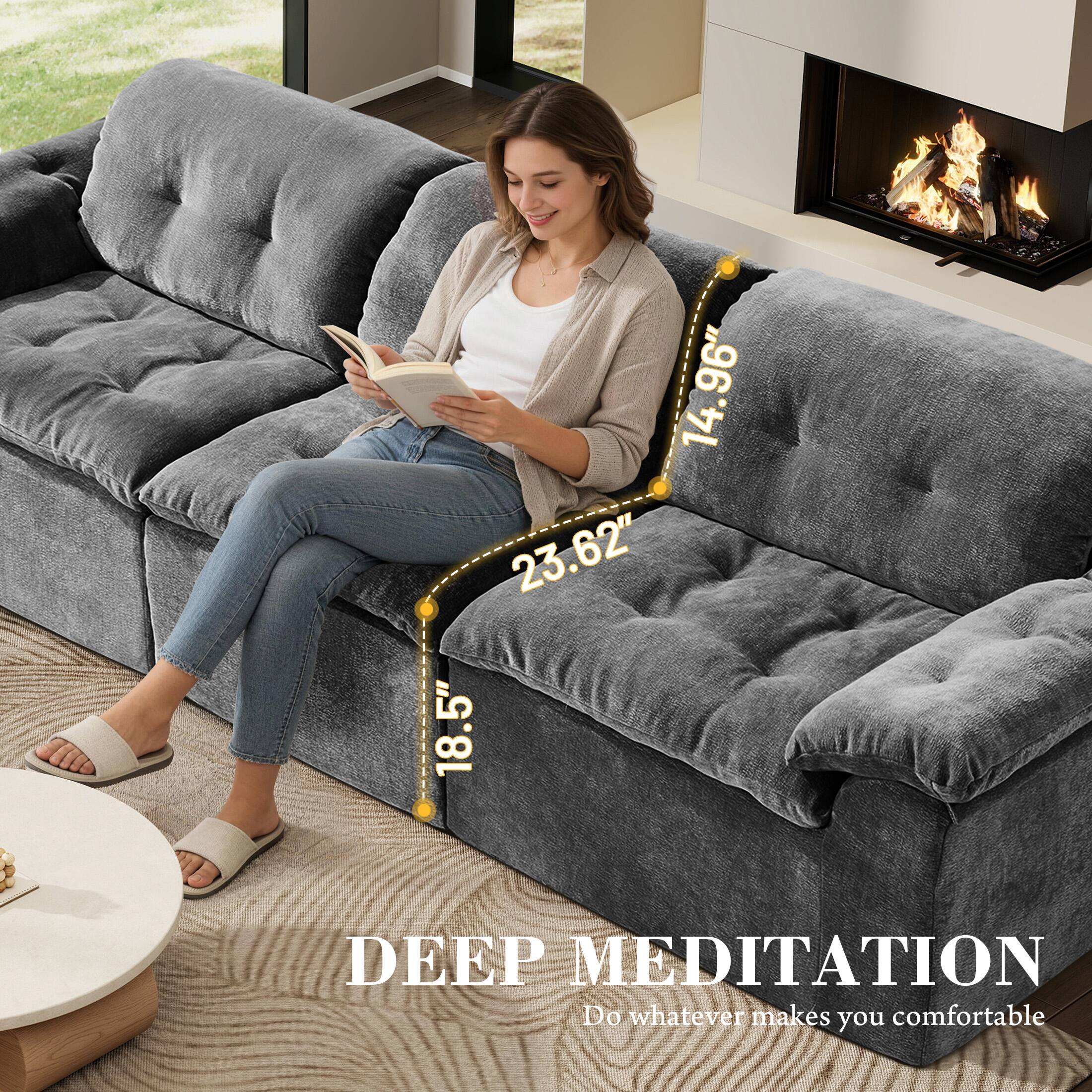 14.96"  
23.62"  
18.5"  
DEEP MEDITATION  
Do whatever makes you comfortable