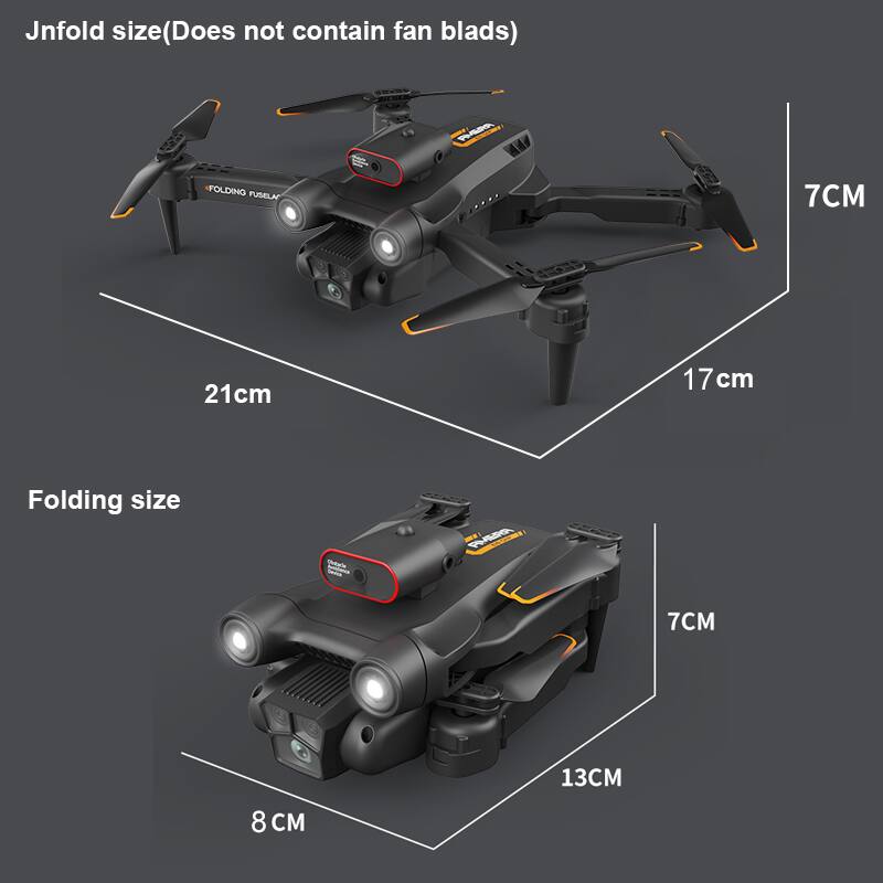 Jnfold size (Does not contain fan blades)  
FOLDING FUSELA  
21cm 17cm  
Folding size  
7CM 13CM 8CM