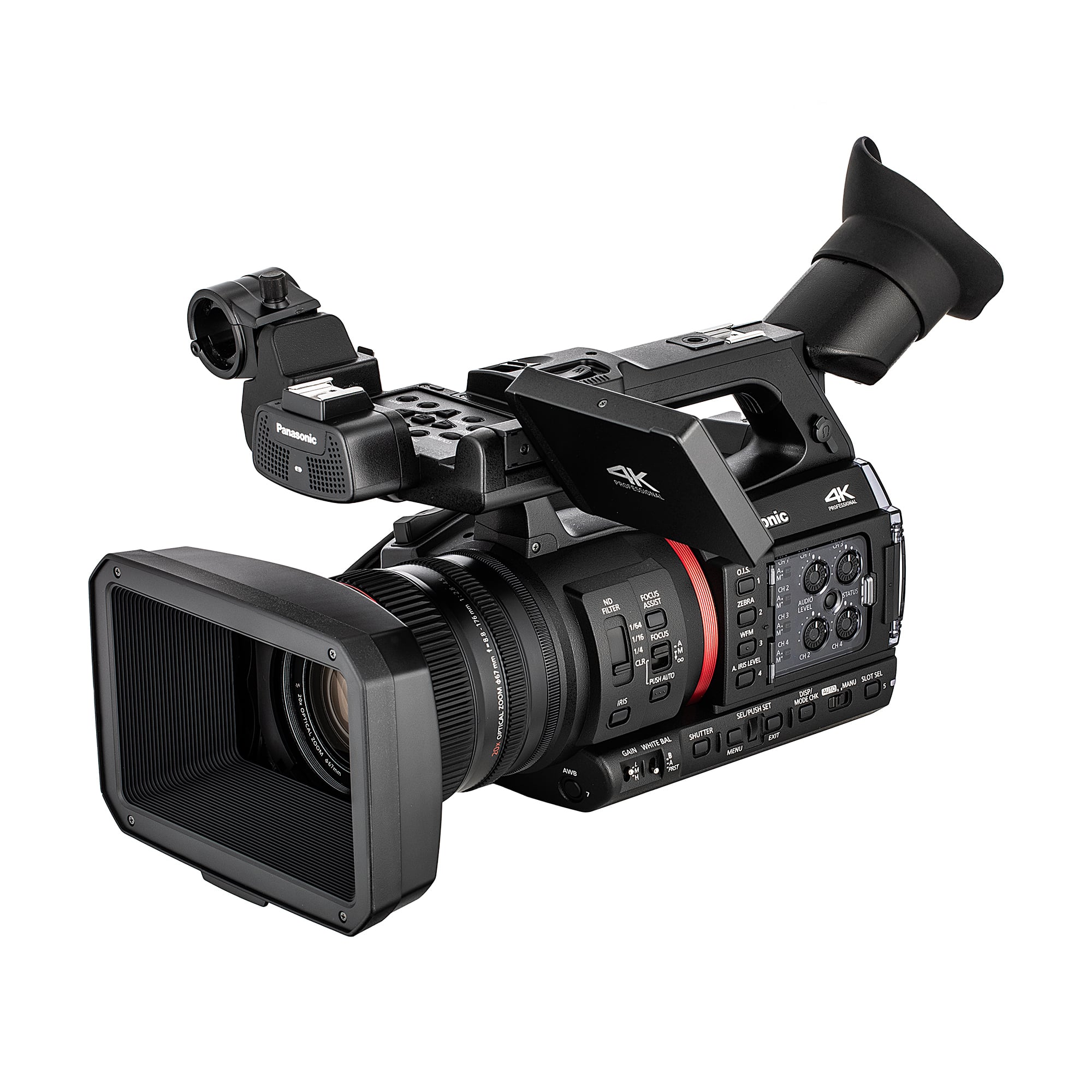 Panasonic - AG-CX370 UHD 4K Pro Camcorder with NDI|HX2 and Auto-Tracking