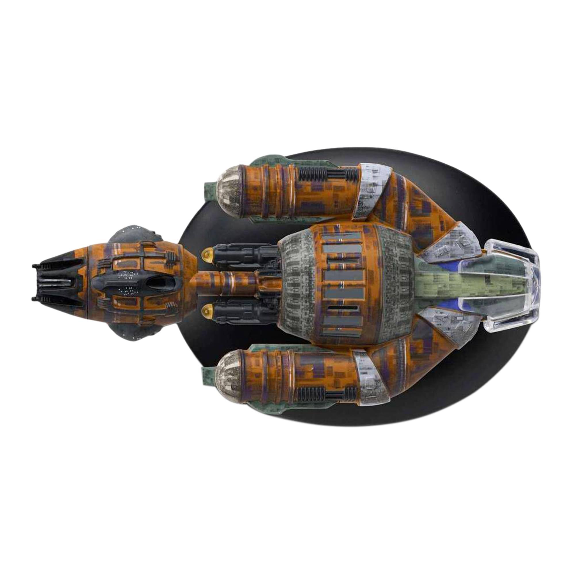 Alt View 4. Eaglemoss - Eaglemoss Star Trek Starship Replica | Krenim Warship - Brown.