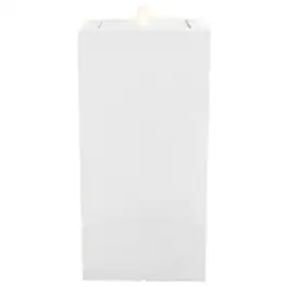 Sunnydaze - Rectangle Polystone Outdoor Bubble Fountain with LED Light - Fog
