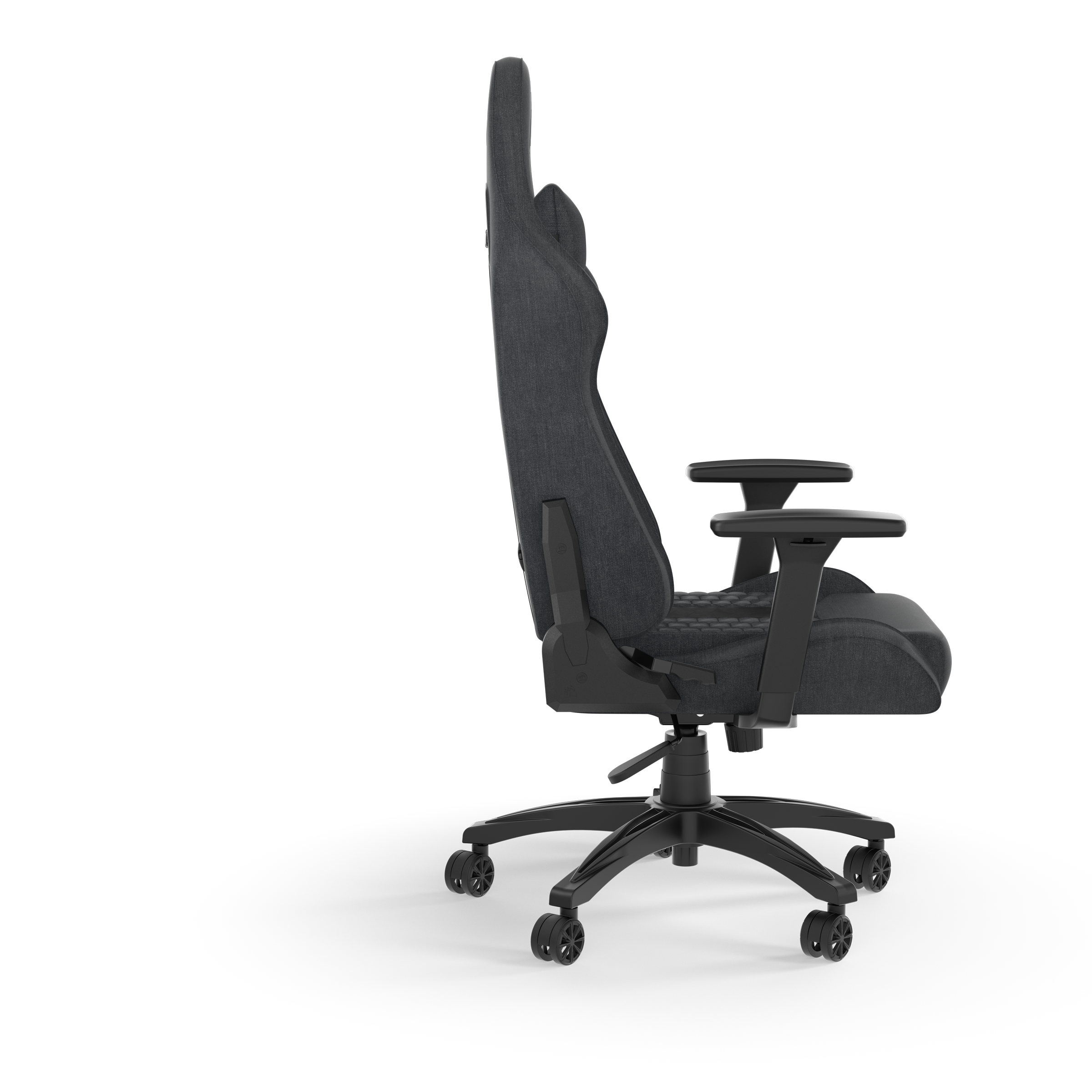 Left. CORSAIR - Corsair TC100 RELAXED Gaming Chair (Fabric Grey/Black) - Grey/Black.
