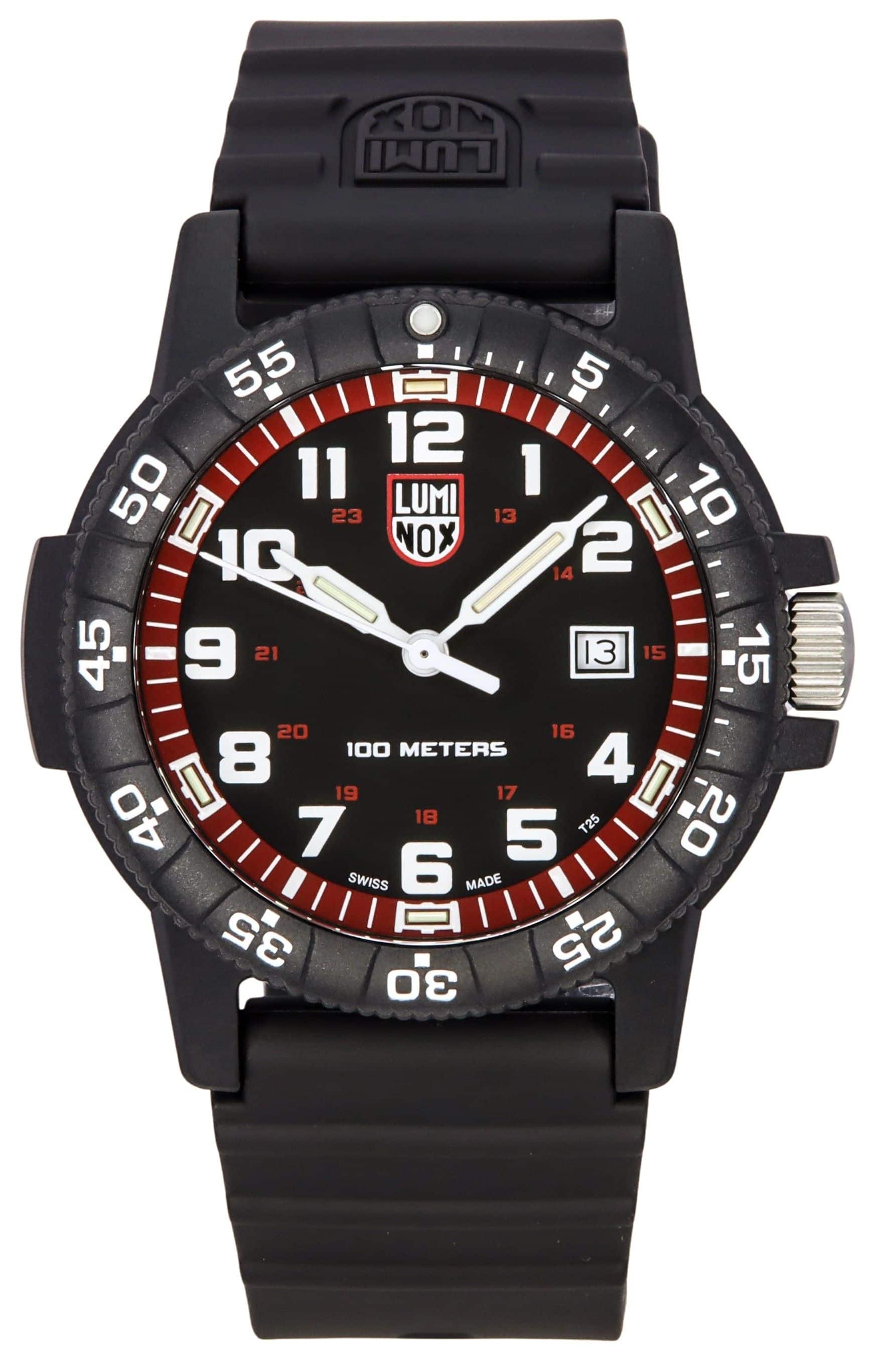 Luminox - SEA Turtle Giant Plastic Strap Dial Swiss Quartz XS.0335 100M Men's Watch - Black