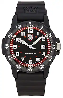 Luminox - SEA Turtle Giant Plastic Strap Dial Swiss Quartz XS.0335 100M Men's Watch - Black