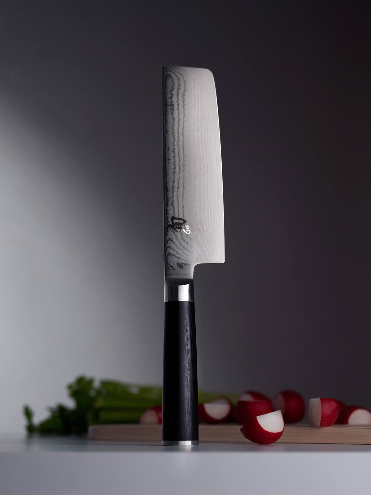 Alt View 5. Shun - Classic Nakiri Knife, 6.5 Inch - Black.