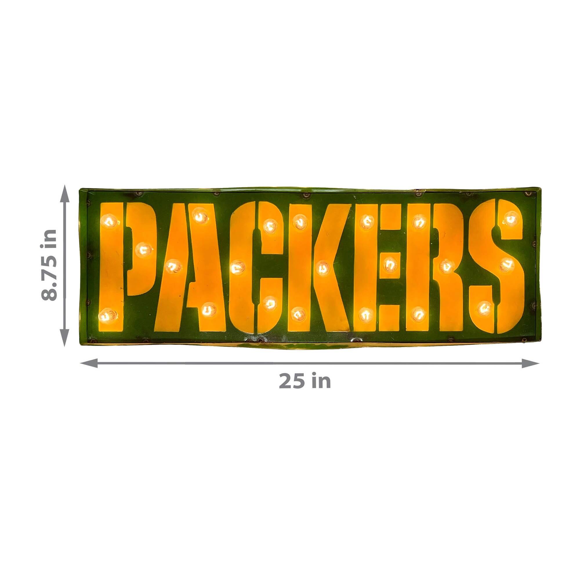 PACKERS

25 in

8.75 in