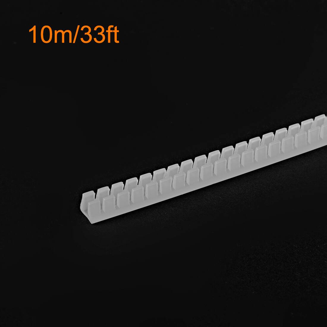 Alt View 2. Unique Bargains - Movable Bushing Sharp Edge Trim Protector Push-in Edge Sleeve for Panels 33ft Fits 1.6mm-2mm Thickness Edge - White.