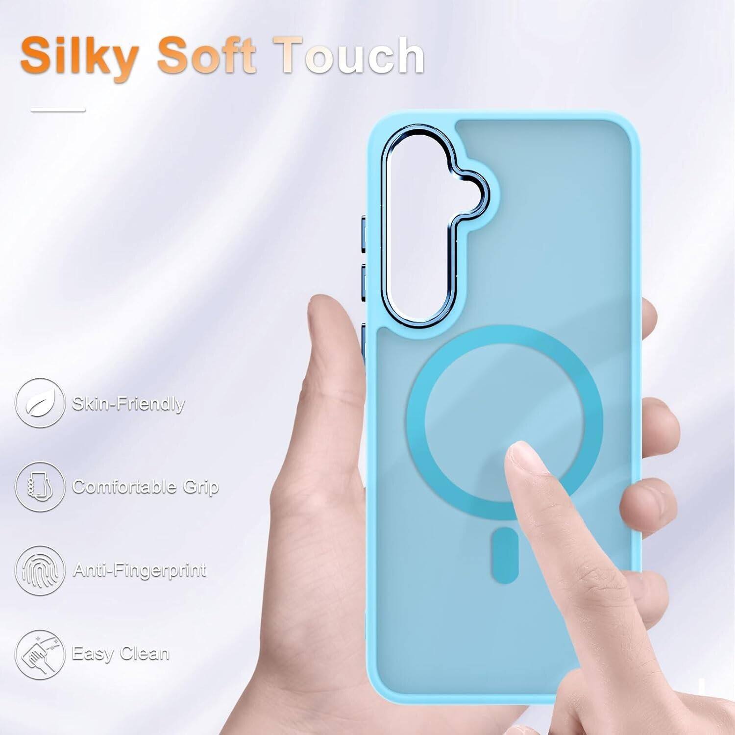 Silky Soft Touch Skin-Friendly Comfortable Grip Anti-Fingerprint Easy Clean