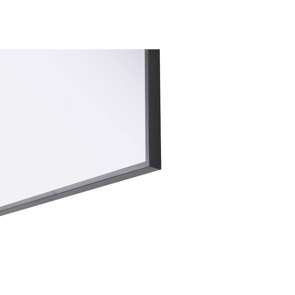 Alt View 8. Elegant Kitchen and Bath - Amoura 24X36 Pivot Mirror In Black - Black.