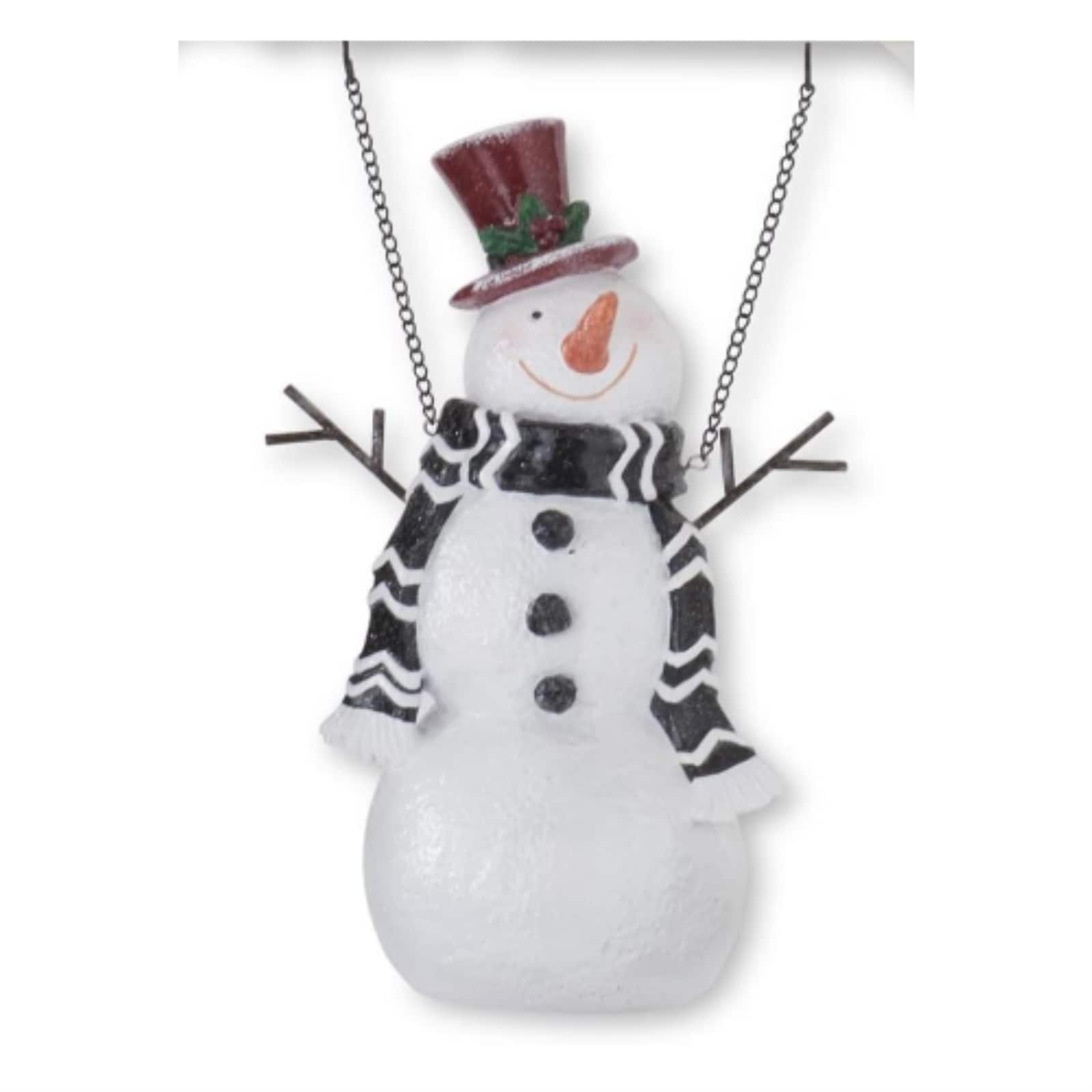 K&K Interiors - Happy Snowman Resin Christmas Arrow Replacement Sign 12.25 inch - Arrow Sold Separately - White price history on PriceWatchPro