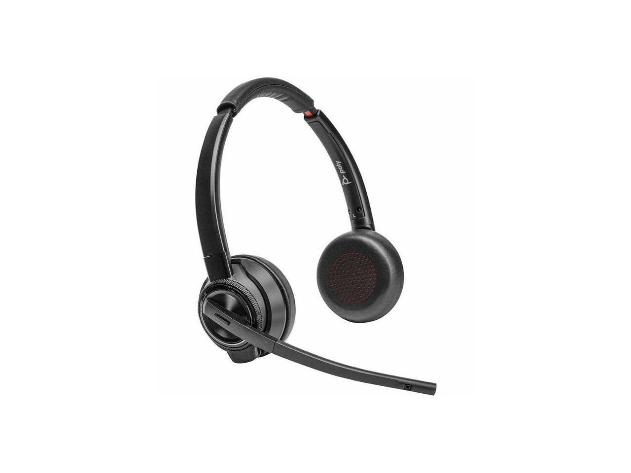 HP - Poly Savi 8400 Office 8420 - Teams Certified, Wireless Stereo Headset with Noise Cancellation - Black