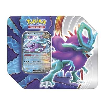 walking wake pokemon card value Tin Paradox Clash Features 1 foil promo card featuring Kyogre ex Walking Wake Pokemon Card |