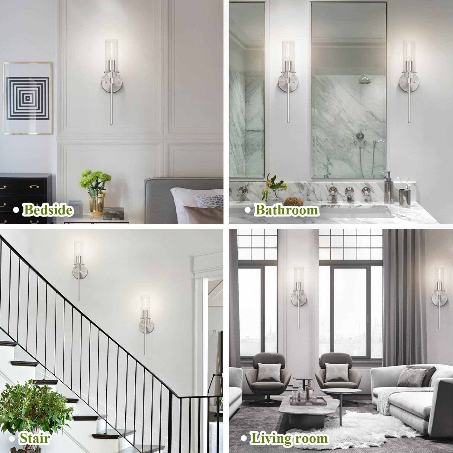 - Bedside
- Bathroom
- Stair
- Living room