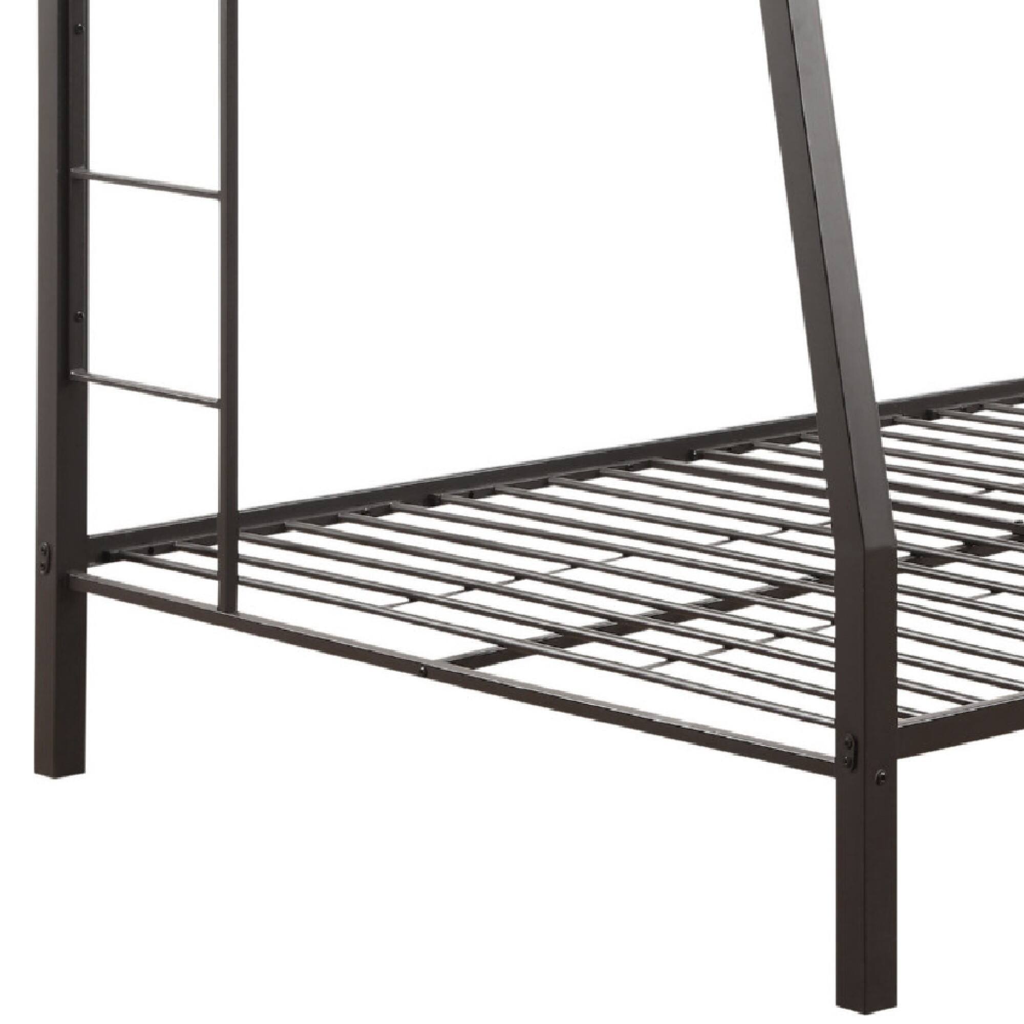 Alt View 3. Manhattan Lane - Metal Full XL/Queen Bunk Bed - Black.