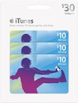 Front Large. Apple® - iTunes $10 Gift Cards (3-Pack).