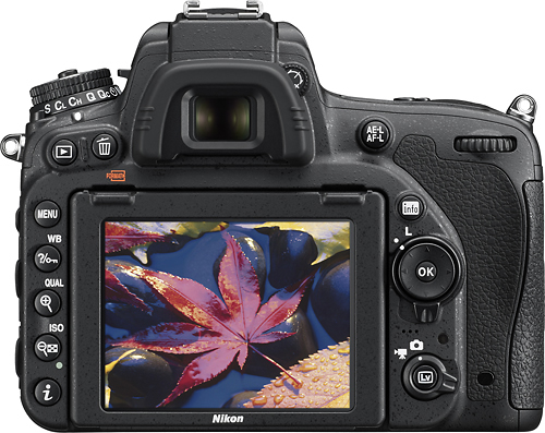 Back View: Nikon - D750 DSLR Video Camera (Body Only) - Black