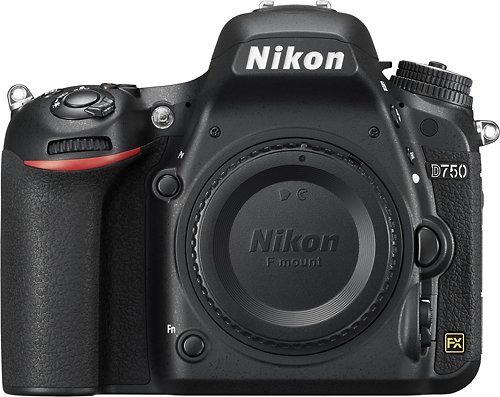 Nikon Black D750 FX-format Digital SLR Camera with 24.3 Megapixels...