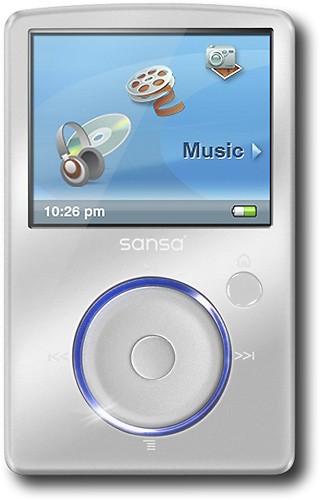 Hilarisch ijs sneeuw Best Buy: SanDisk Sansa Fuze 8GB* MP3 Player Silver SDMX14R-008GS-A70B