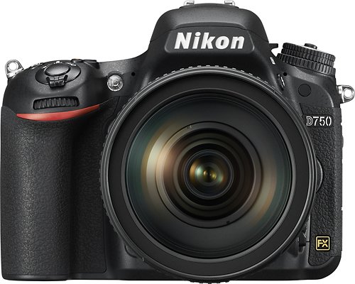 Nikon - D750 DSLR Camera with AF-S NIKKOR 24-120mm f/4G ED VR Lens - Black - Front_Standard