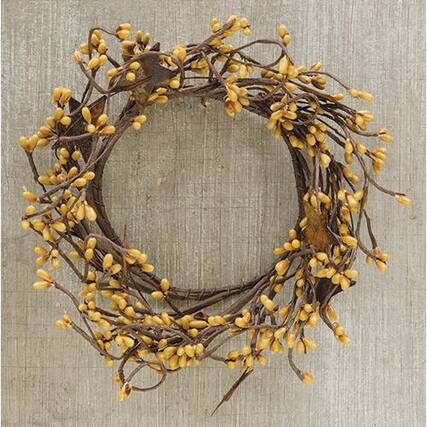 Front. BreeBe - Pip Berry Ring With Stars Old Gold 4" - Gold, Brown.