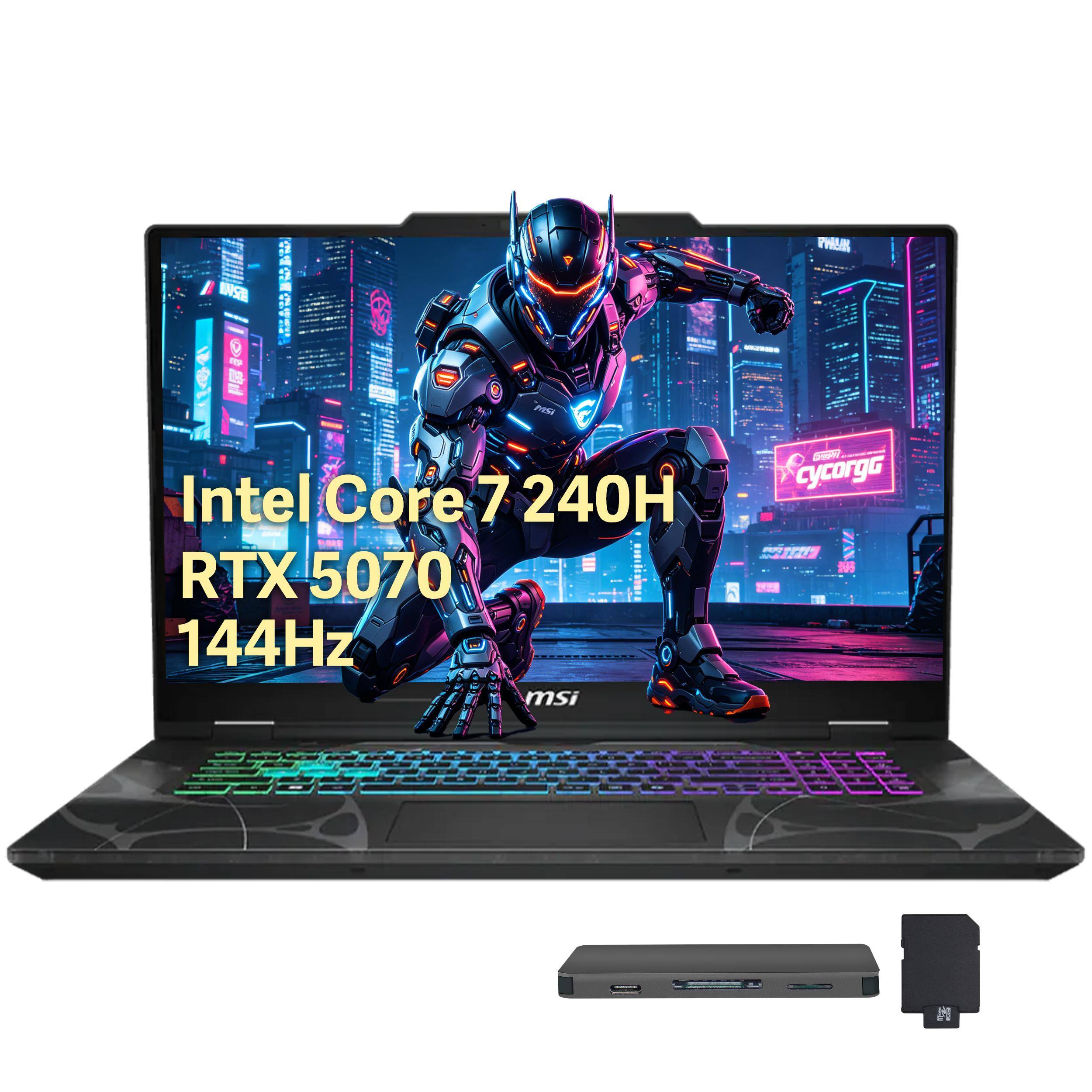 THEE B 9 - B - - PEs Intel Core 7 240H - RTX 5070 144Hz msi I SUDN cycorgG T2TS