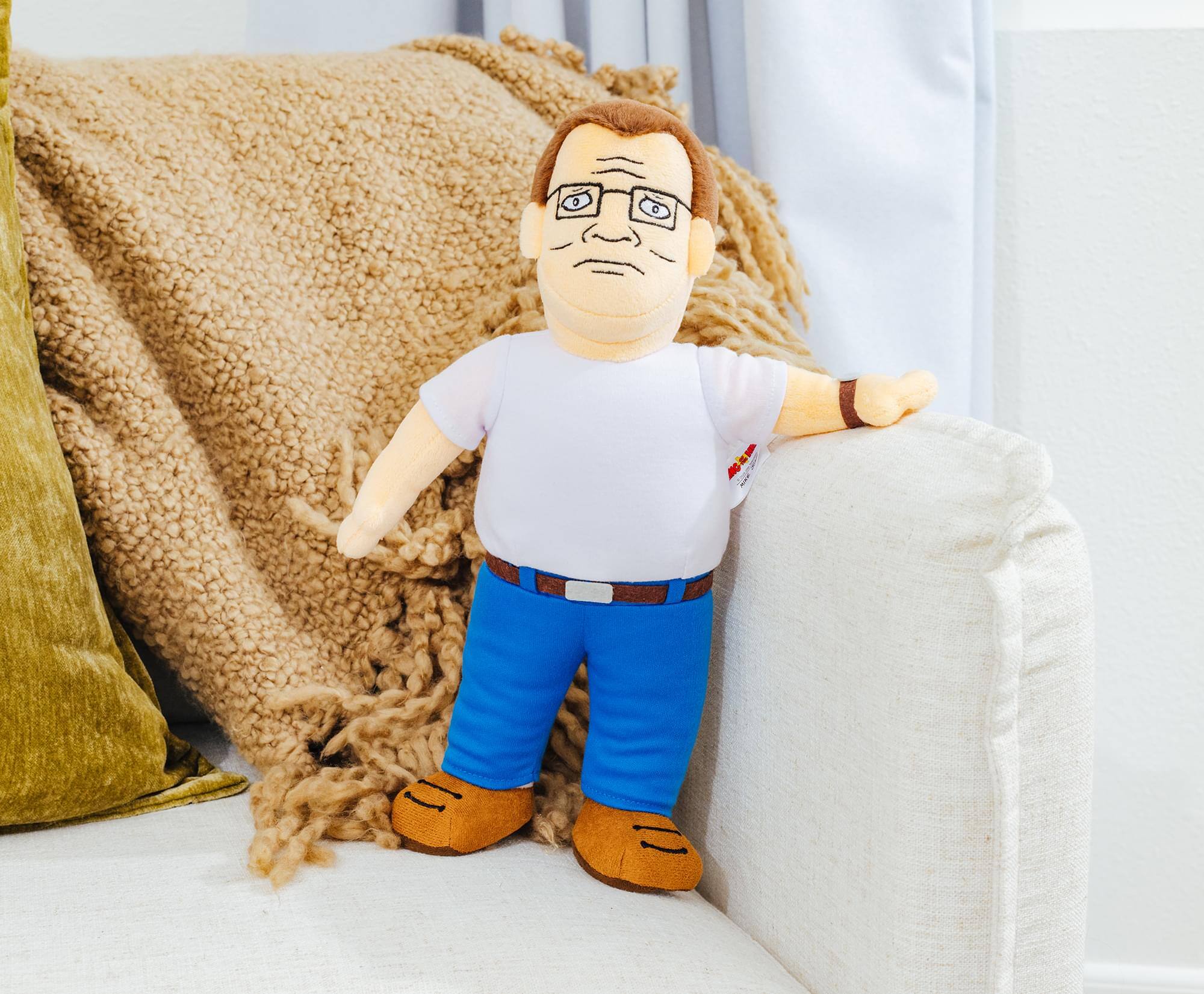 Alt View 5. Toynk - King Of The Hill Hank Hill 12-Inch Collector Plush - Multi-Colored.