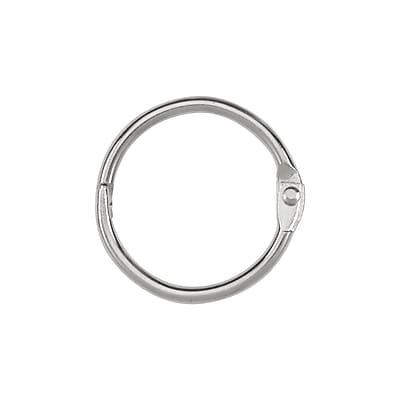 Alt View 3. ACCO - Book Ring, 1" Capacity, Silver, 100/Box - Silver.