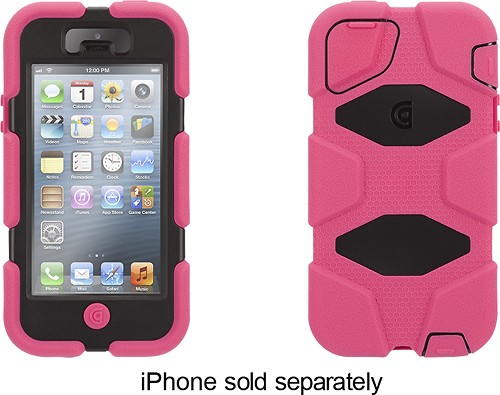  Griffin Technology - Survivor Case for Apple® iPhone® 5 - Pink/Black