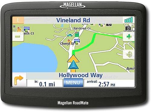 Front Standard. Magellan - RoadMate 1412 Portable GPS - Black.