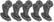 Angle Standard. Init™ - Home Theater Speaker Mounts (5-Pack) - Black.