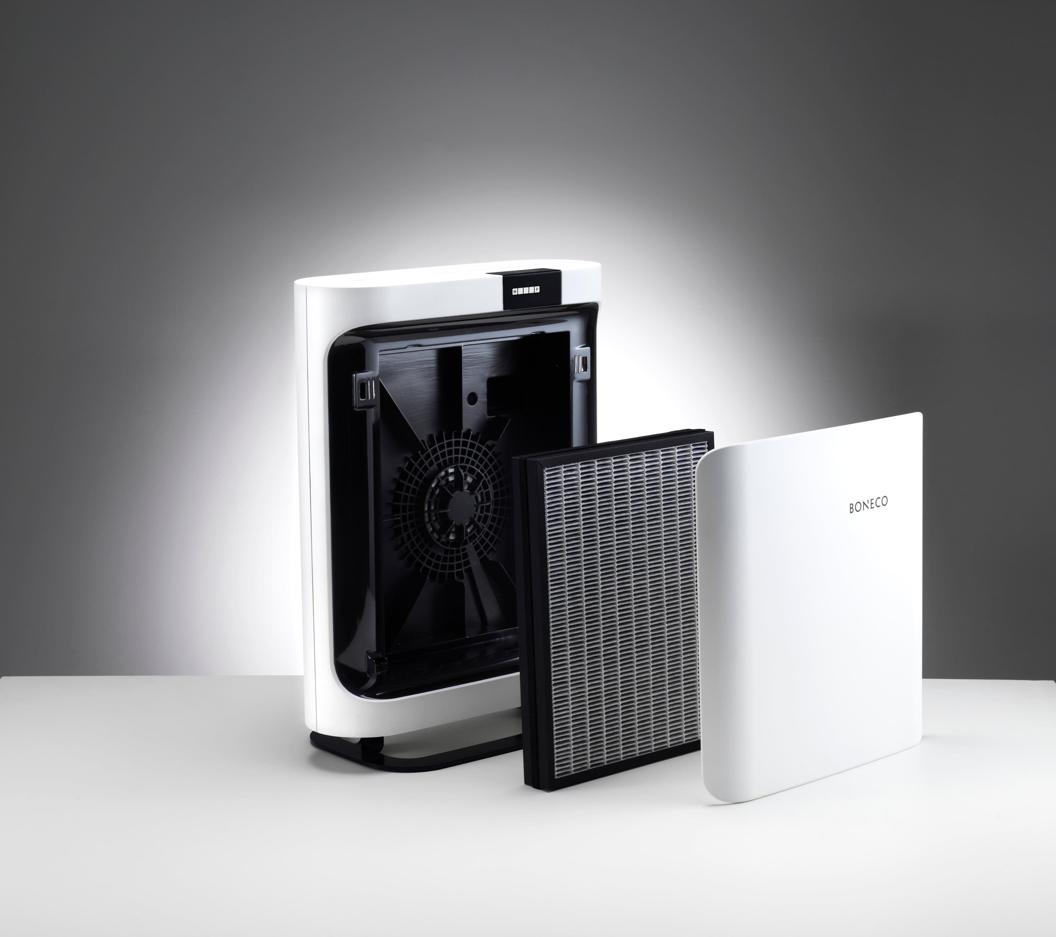 Alt View 14. Boneco - Air Purifier P400 with Hepa and Activated Carbon Filter - White.