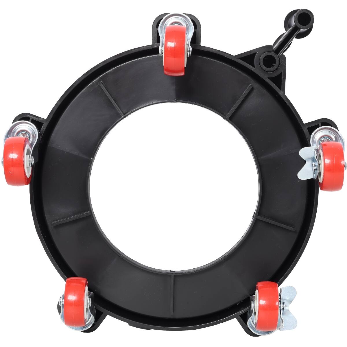 Alt View 1. Ropilly - Ropilly Car Wash Bucket Dolly, 11.25 Inch Bucket Dolly for 5 Gallon Buckets, Black Rolling Base with Locking Screws - Black.