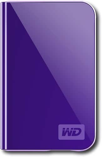 Front Standard. Western Digital - My Passport Essential 250GB External USB 2.0 Portable Hard Drive - Deep Viola.