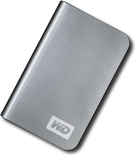 Front Standard. Western Digital - My Passport Elite 250GB External USB 2.0 Portable Hard Drive - Titanium.