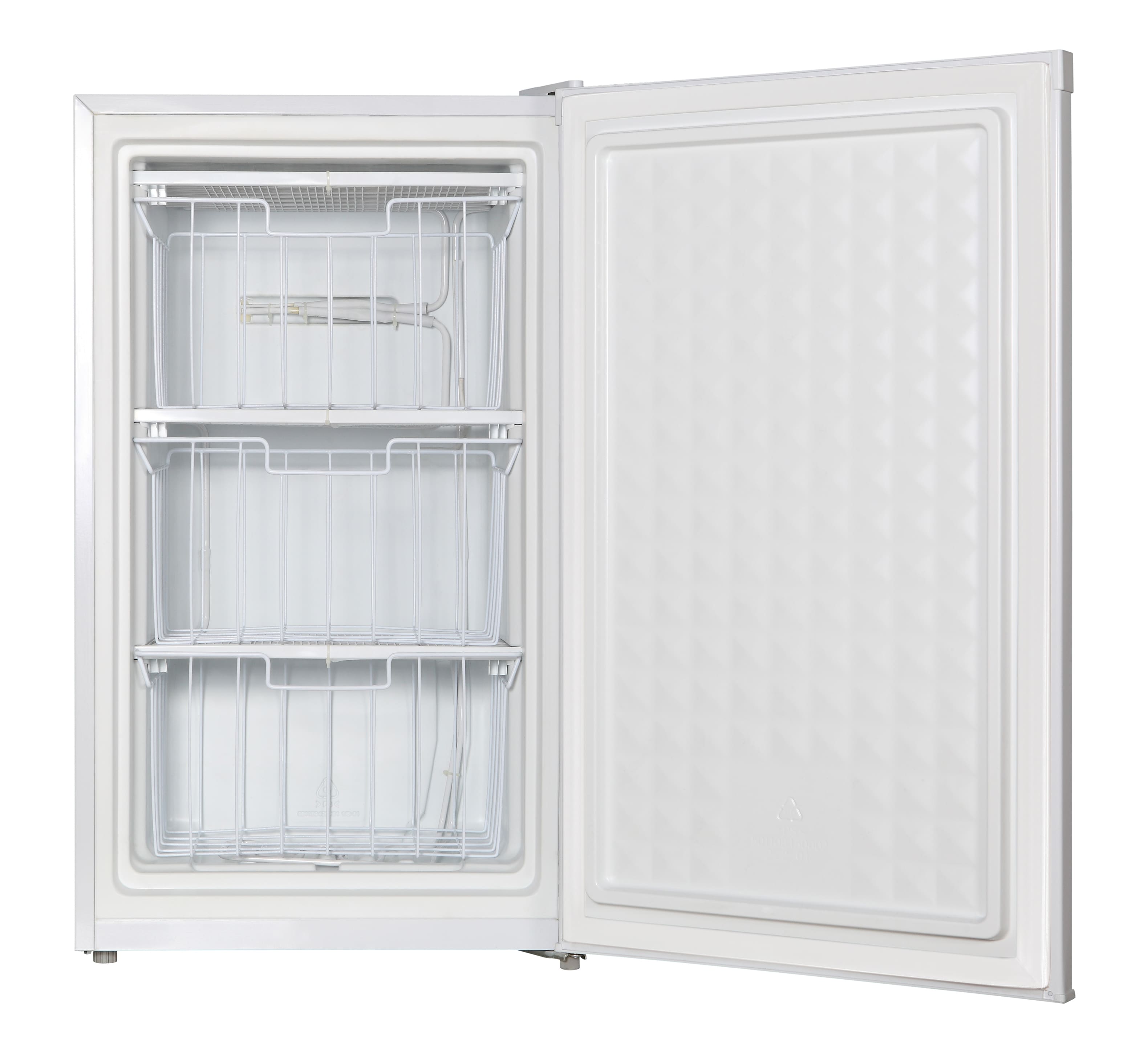 Angle. SPT - 3.0 Cu. Ft. Upright Freezer - White.
