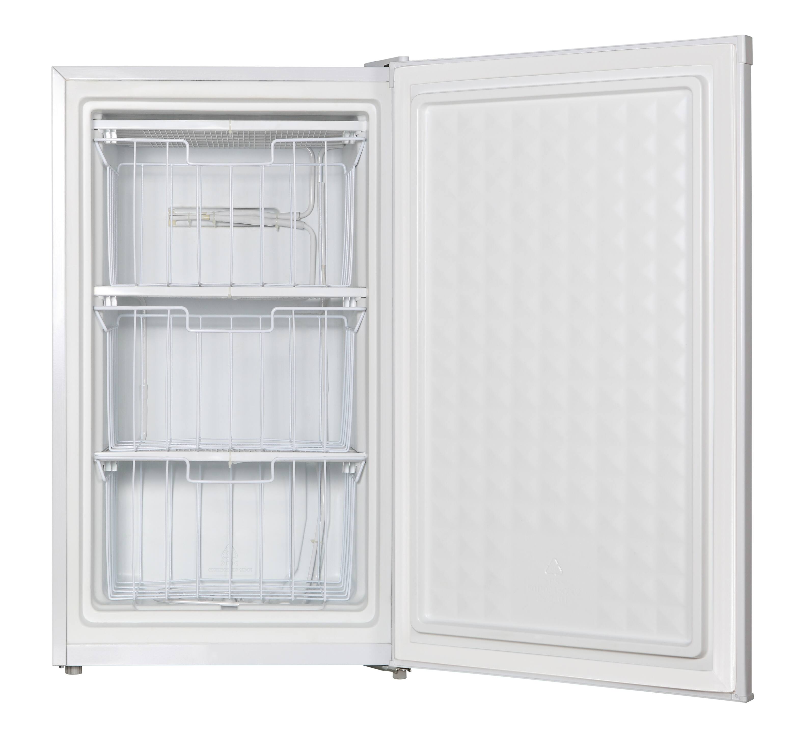 Angle. SPT - 3.0 Cu. Ft. Upright Freezer - White.