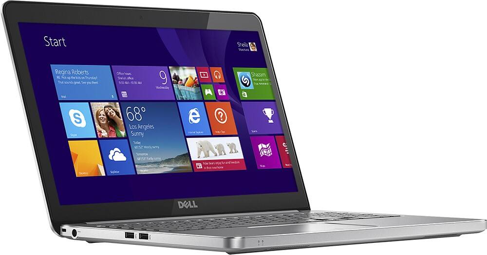 Angle Zoom. Dell - Geek Squad Certified Refurbished 15.6" Touch-Screen Laptop - Intel Core i5 - 6GB Memory - 1TB HDD - Silver.