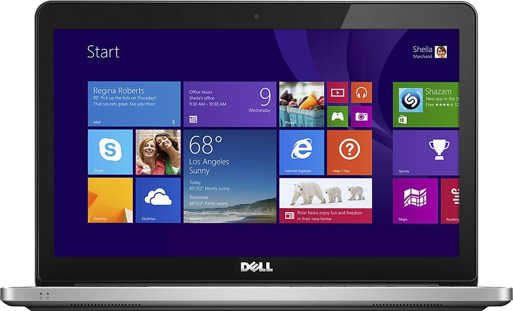 Front Zoom. Dell - Geek Squad Certified Refurbished 15.6" Touch-Screen Laptop - Intel Core i5 - 6GB Memory - 1TB HDD - Silver.
