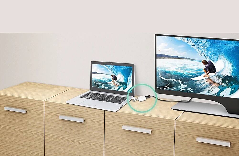 Alt View 11. j5create - DisplayPort to HDMI Adapter - White.