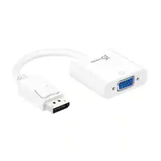 Angle. j5create - DisplayPort to VGA Adapter - White.