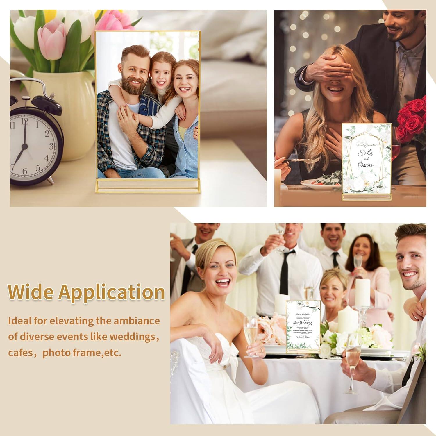Wide Application, Ideal for elevating the ambiance of diverse events like weddings, cafes, photo frame, etc.