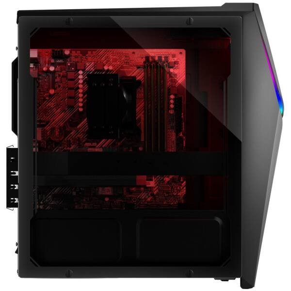 Alt View 3. ASUS - ROG Strix Intel Core i5-11400F 2.6 GHz 8GB DDR4 512GB SSD NVIDIA GeForce RTX 3050 Windows 11 Home Gaming Desktop - Gray.
