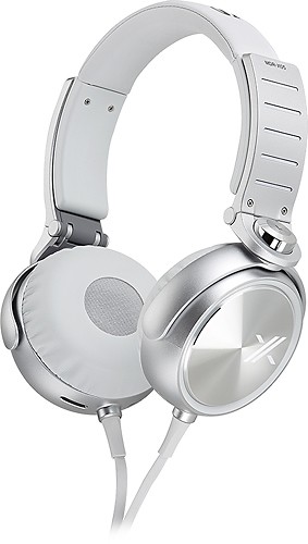  Sony - X-Series Over-the-Ear Headphones - White/Silver