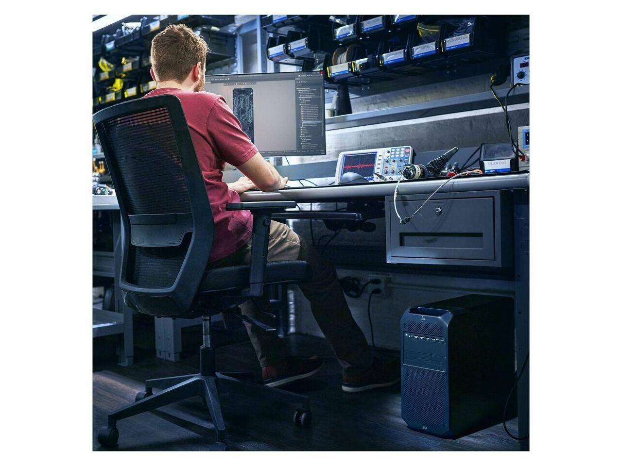 Alt View 1. HP - HP Z6 G5 - Xeon w5-3535X - 16GB - 512GB SSD - W790 - Win 11 Pro - RTX 4000 20GB - BG9A2UT - Black.